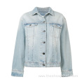 Customized Women Loose Washed Denim Jacket